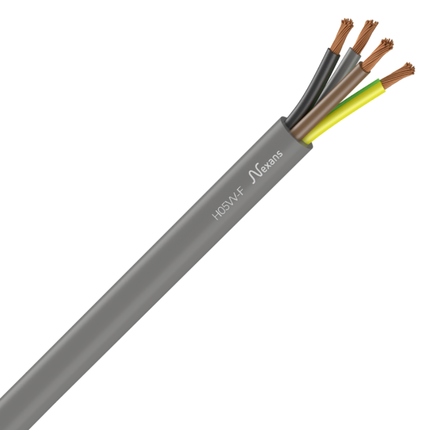 Nexans H05VVF 4G2,5 GREY* D50m