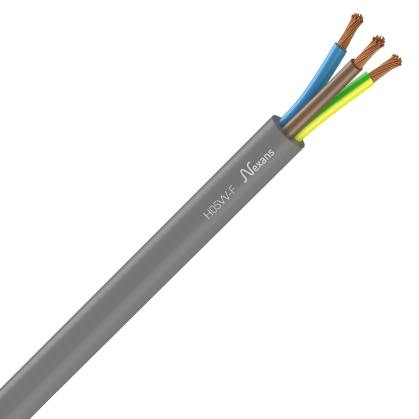 Nexans H05VV-F 3G1,5 GREY* C10m