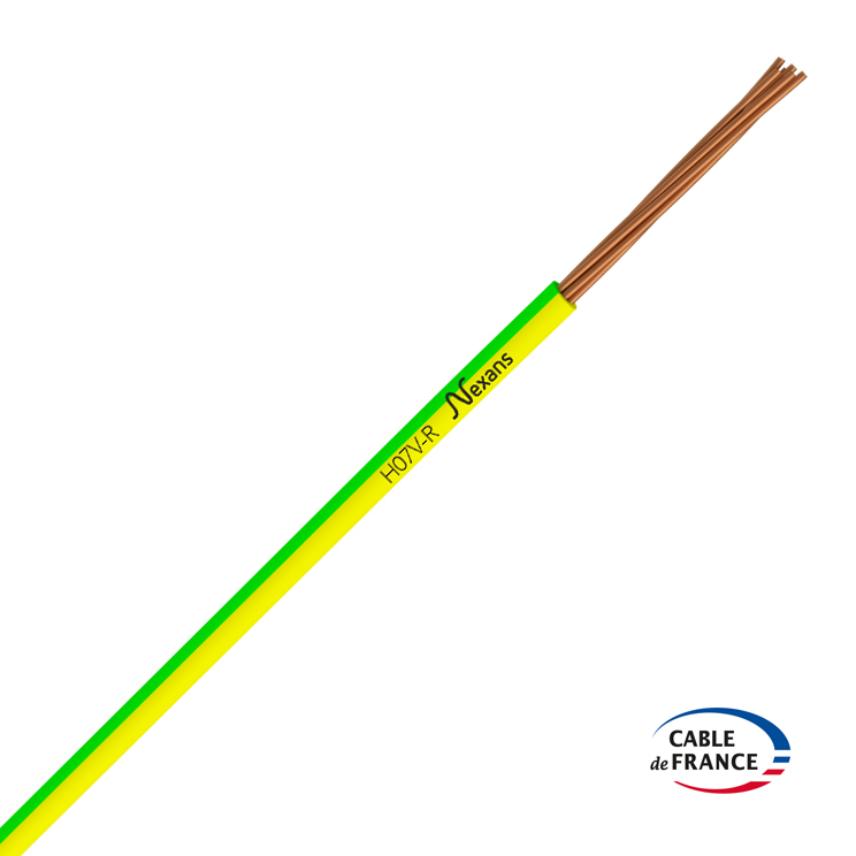 Nexans H07V-R 1x10 GREEN/YELLOW BOB50m