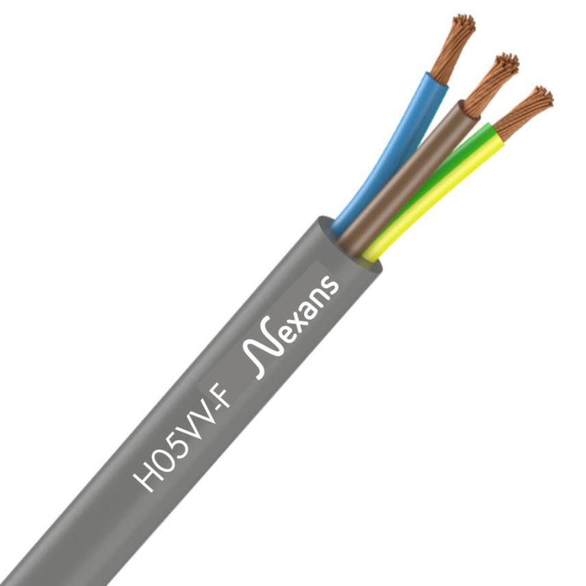Nexans H05VVF 3G1,5  BLACK C5m