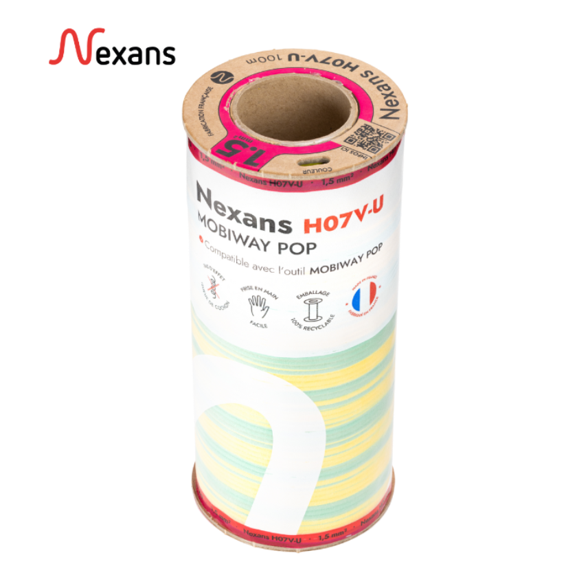 Nexans H07V-U MOBIWAY POP 1G1.5 verde/amarelo D100