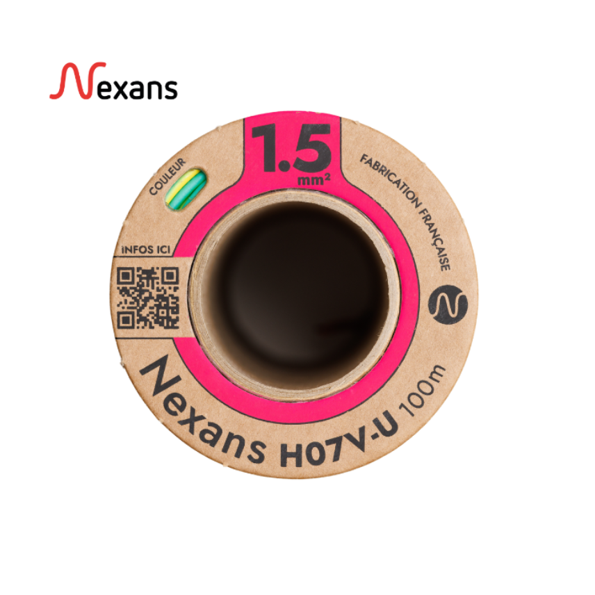 Nexans H07V-U MOBIWAY POP 1G1.5 verde/amarelo D100
