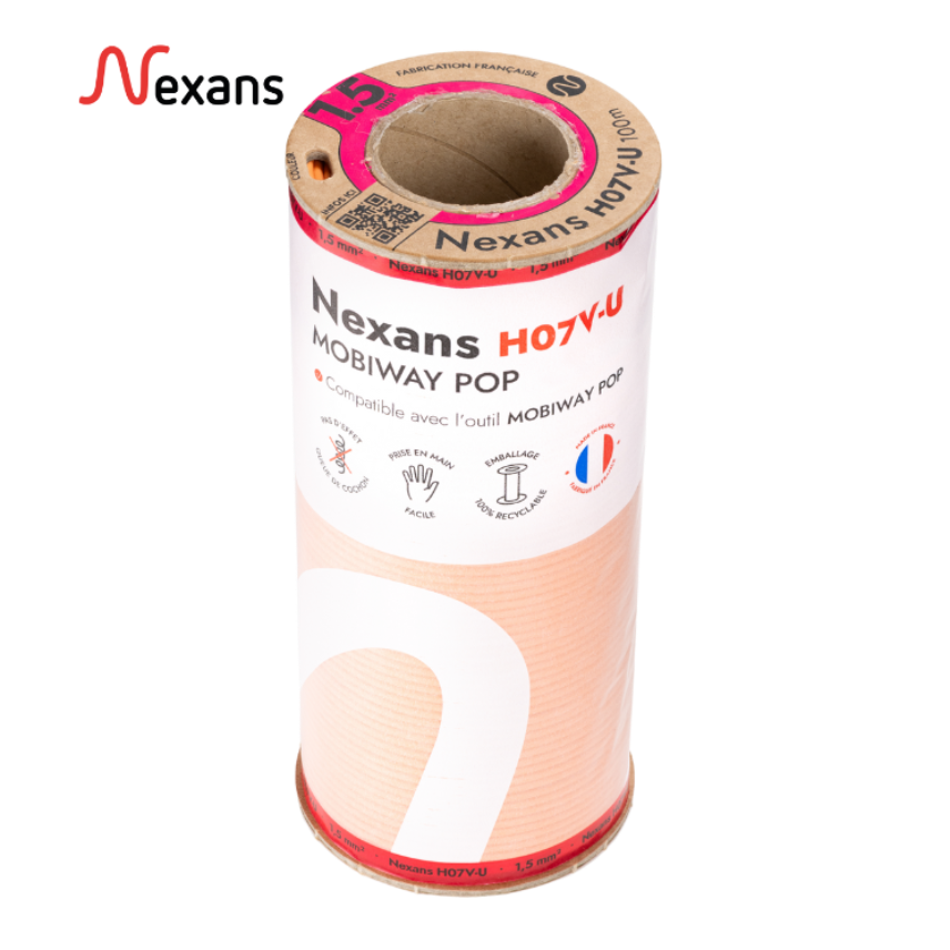 Nexans H07V-U MOBIWAY POP 1x1.5 laranja D100