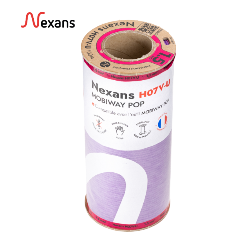 Nexans H07V-U MOBIWAY POP 1x1.5 violeta D100
