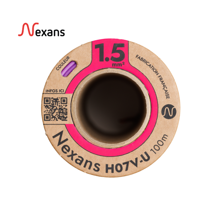 Nexans H07V-U MOBIWAY POP 1x1.5 violeta D100