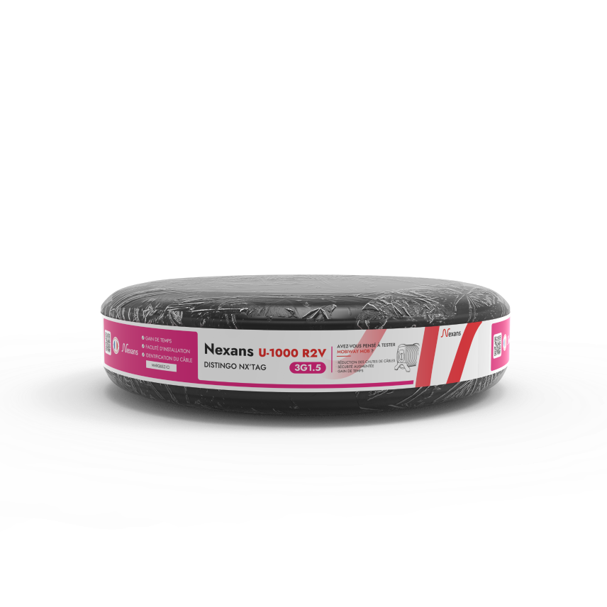 Nexans U-1000 R2V DISTINGO NX'TAG™ 3G1.5 R50m