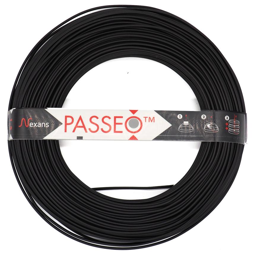 Nexans H07V-U PASSEO 1X1.5 BLACK C100m